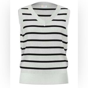 LulaRoe Nadia Striped Sweater Vest Size 3XL